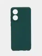 Тёмно-зелёный чехол Oppo A78 / Оппо А78, силиконовый, матовый