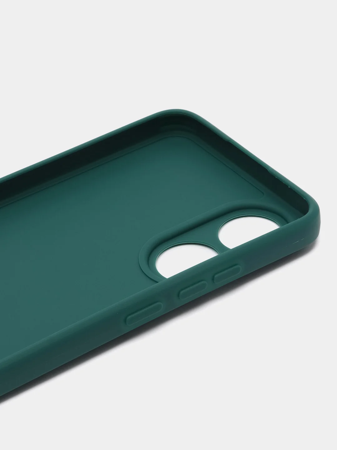 Тёмно-зелёный чехол Oppo A78 / Оппо А78, силиконовый, матовый