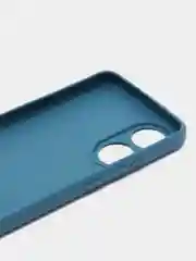 Темно-синий чехол Oppo A78 / Оппо А78, силиконовый, матовый
