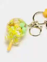 Желтый брелок "Леденец" на рюкзак/на ключи/на сумку