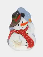 Ледяной блюдо новогоднее, стеклянное, керамика сервировочное