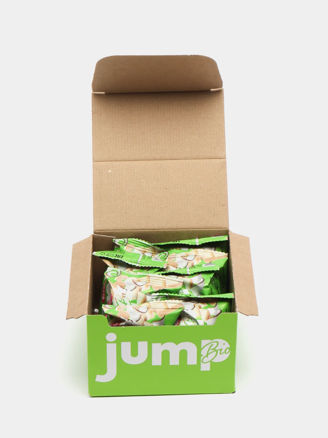 Зеленый протеиновые шоколадные конфеты JUMP BIO CRISPY, без сахара, 8 штук, 250 г