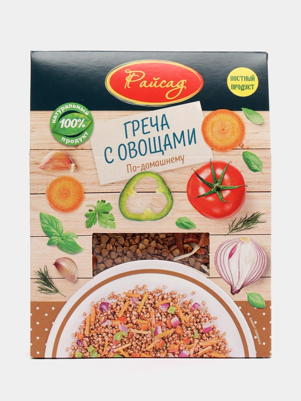 Смесь для приготовления гарнира из гречки с овощами РайСад "По-домашнему", 200 г