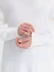 Белый кофточка женская, свитер женский, вязанный