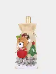 Подарочный новогодний чехол-мешок для бутылки вина