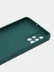 Тёмно-зелёный чехол Samsung Galaxy A71, Самсунг Галакси А71 силиконовый, цветной, матовый