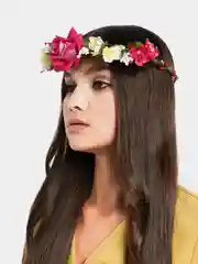 Алый венок для волос. Ободок