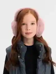 Розовый меховые наушники / Утепленные наушники