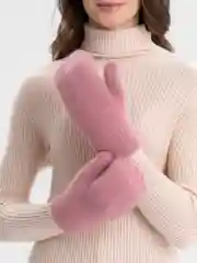Розовый варежки женские