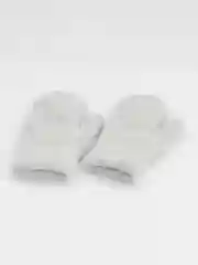 Серый металлик варежки женские