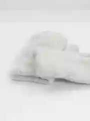Серый металлик варежки женские