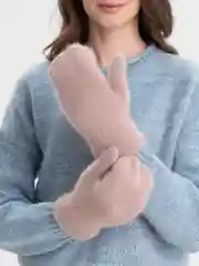 Пудровый варежки женские