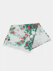 Салатовый полотенце кухонное из рогожки "Новый год"