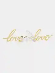 Золотистый хаки топпер для украшения торта "Love", мини