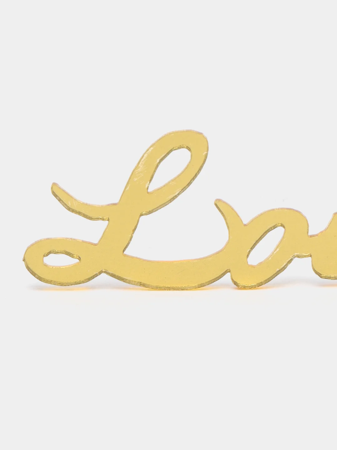 Золотистый хаки топпер для украшения торта "Love", мини