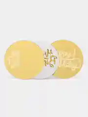 Золотой топпер медальон для украшения торта "Happy birthday"