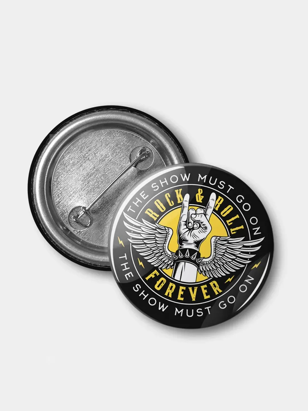 Значок "Rock & Roll forever", 37 мм