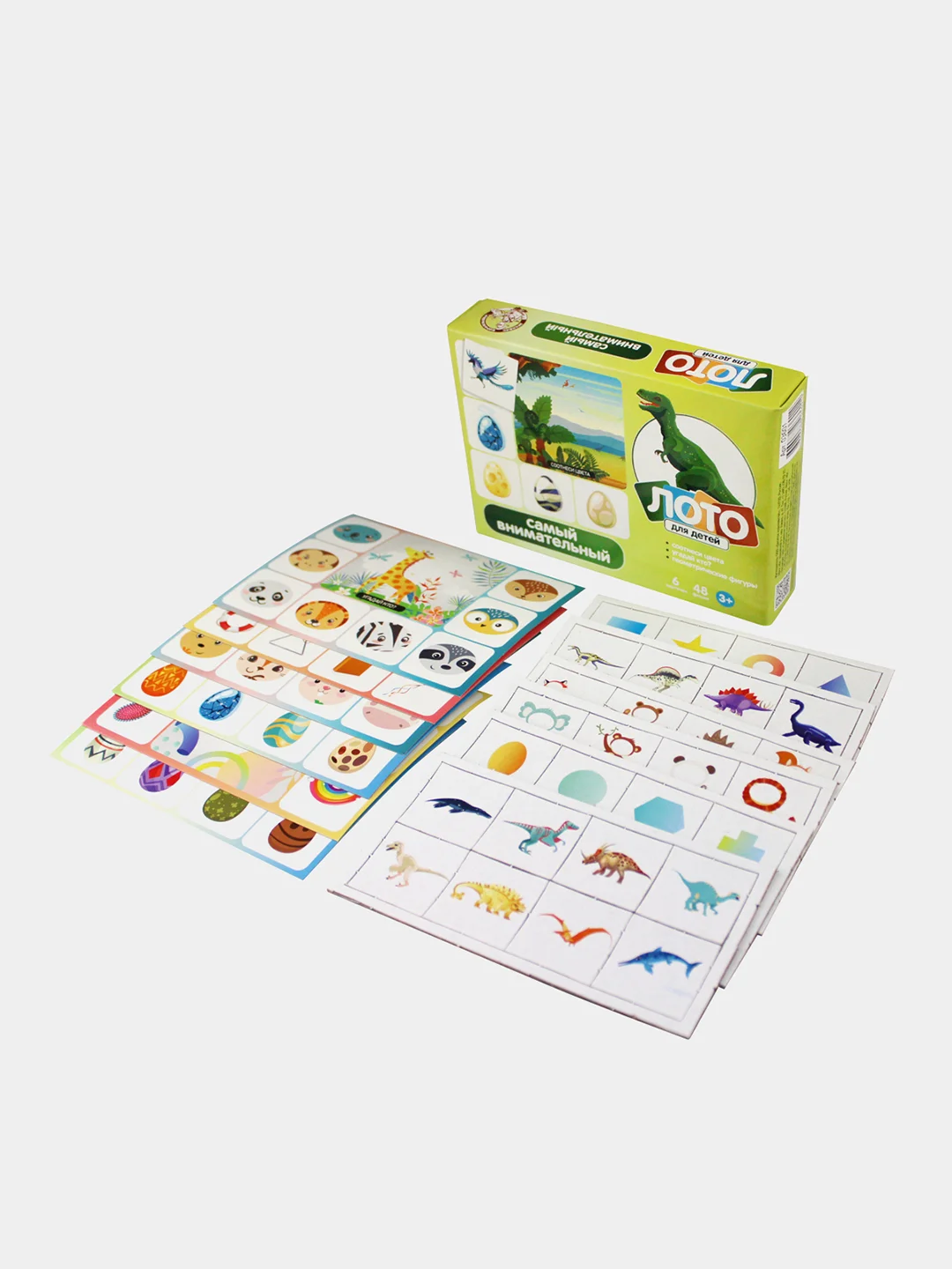 Зеленый настольная игра лото для детей. Развивающая игра