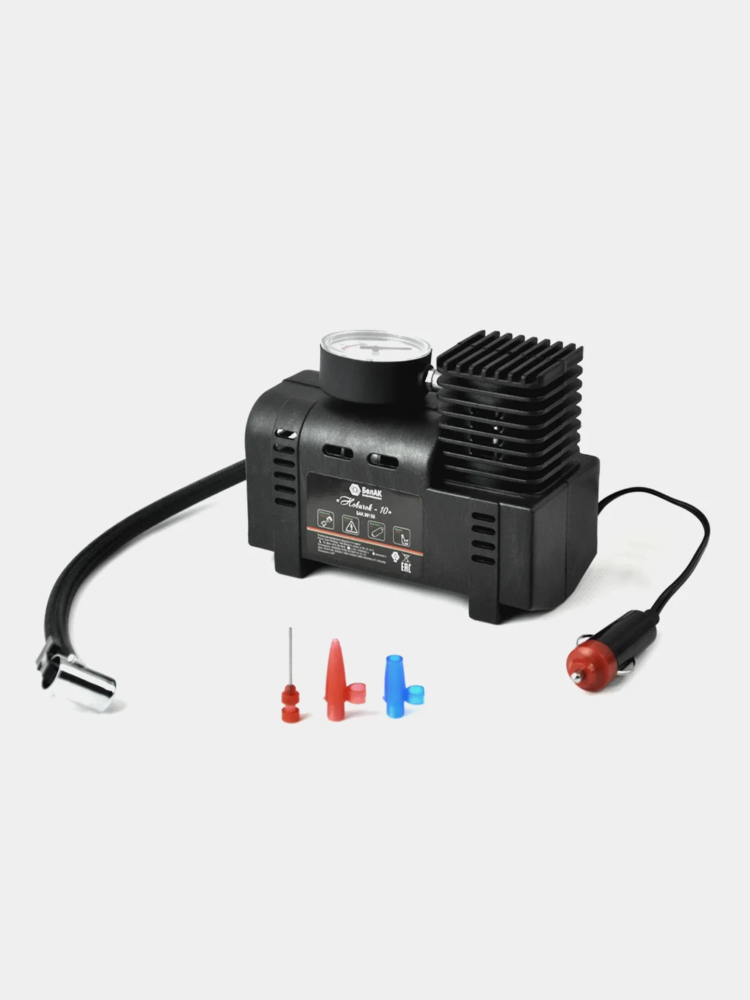 Компрессор для накачки шин БелАК Новичок-10, 12V, 18 л/мин