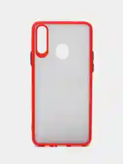 Красный чехол противоударный матовый для Samsung A20S