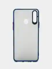 Синий чехол противоударный матовый для Samsung A20S