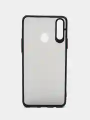 Черный чехол противоударный матовый для Samsung A20S