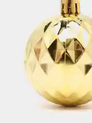 Золотой набор елочных игрушек, d-6 см, 6 штук шары на елку