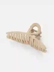 Коричневый краб для волос квадратный большой/средний, заколка крабик матовый/ глянцевый