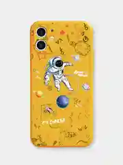 Лимонный чехол "NASA" для iPhone 7/8 Plus/X/XS/XR Max/11 Pro Max/12/13 Pro max/mini