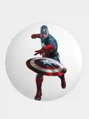Ледяной значок, пин на одежду "Супергерои Marvel", 37 мм., круглый, металлический