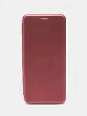 Бордовый чехол-книжка для Xiaomi Redmi 12