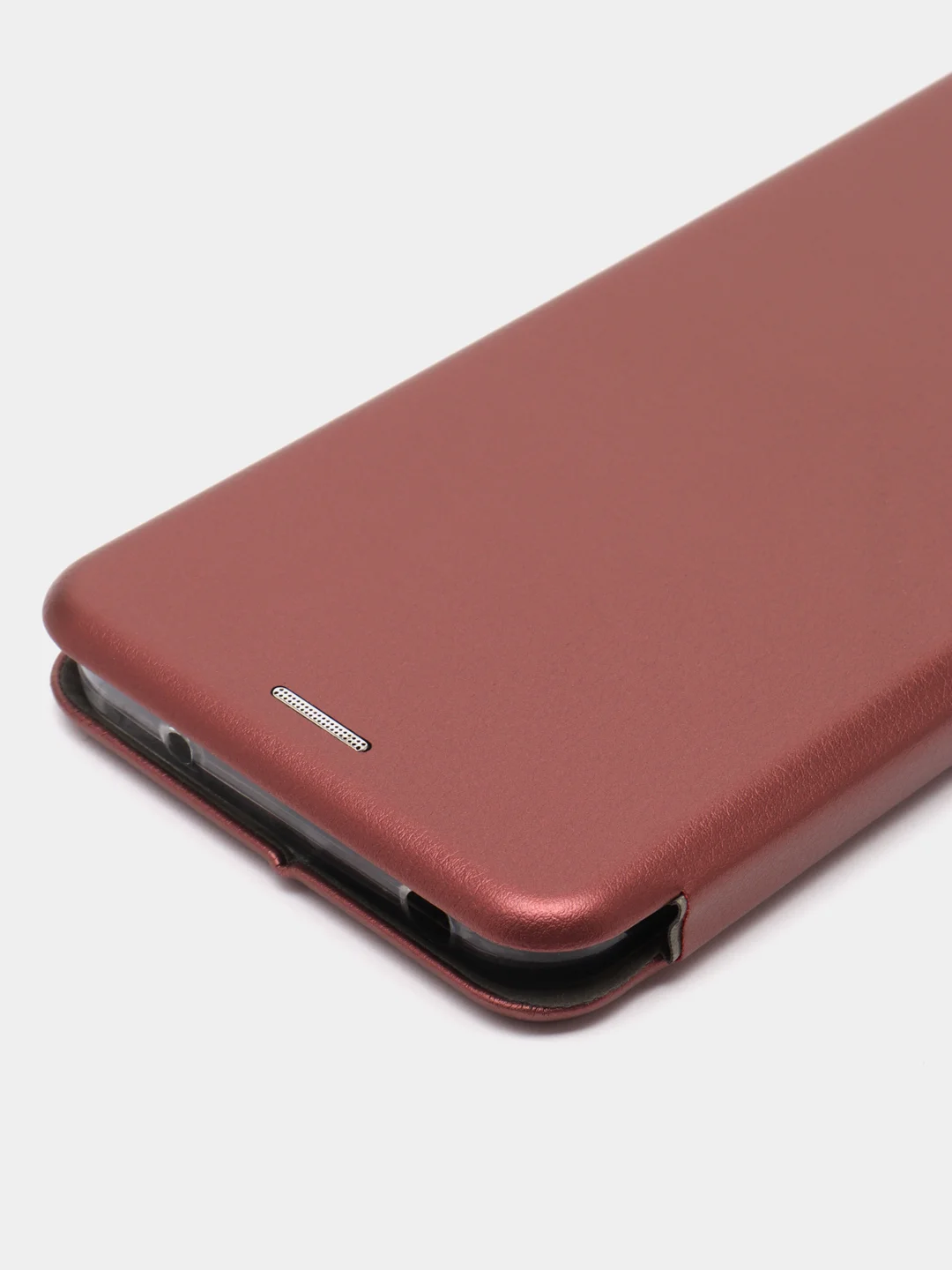 Бордовый чехол-книжка для Xiaomi Redmi 12