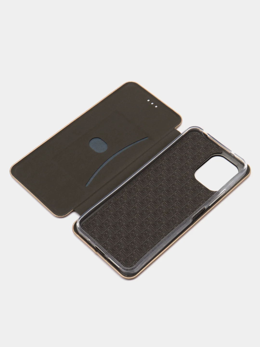 Золотой чехол-книжка для Xiaomi Redmi 12