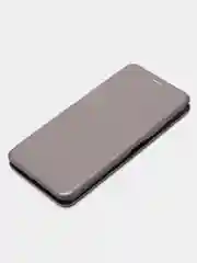 Серебряный чехол-книжка для Xiaomi Redmi 12