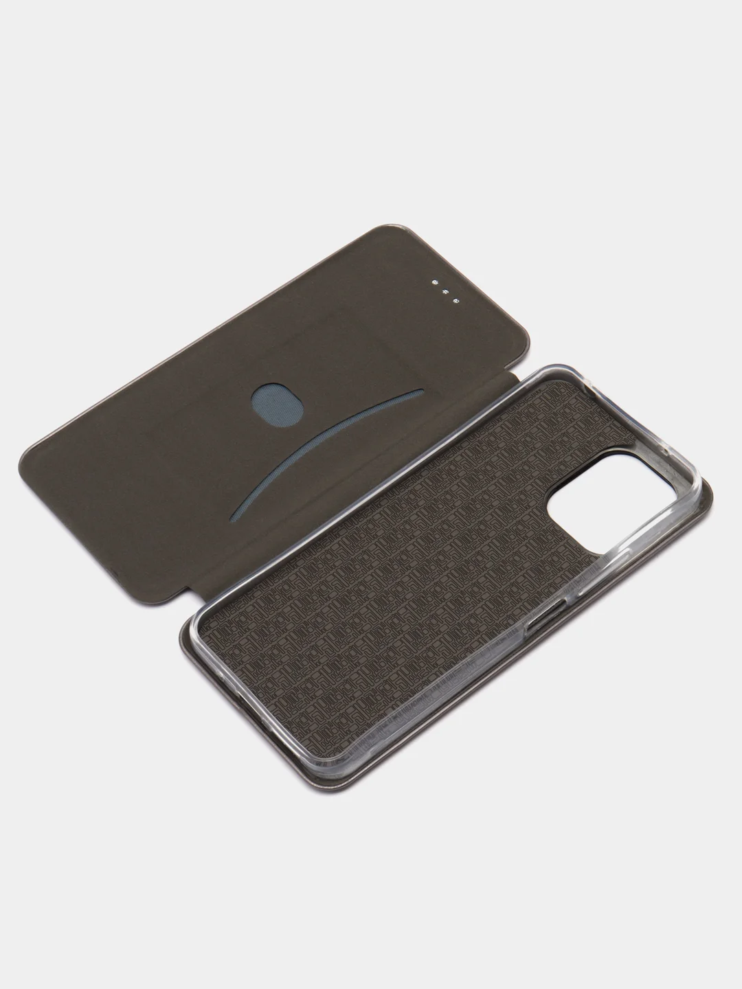 Серебряный чехол-книжка для Xiaomi Redmi 12