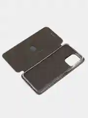 Серебряный чехол-книжка для Xiaomi Redmi 12