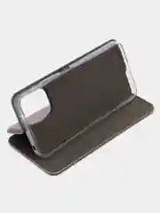 Серебряный чехол-книжка для Xiaomi Redmi 12