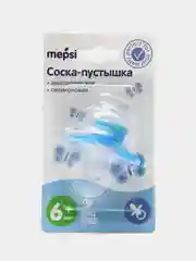 Соска-пустышка силиконовая анатомическая MEPSI 6+мес 0351