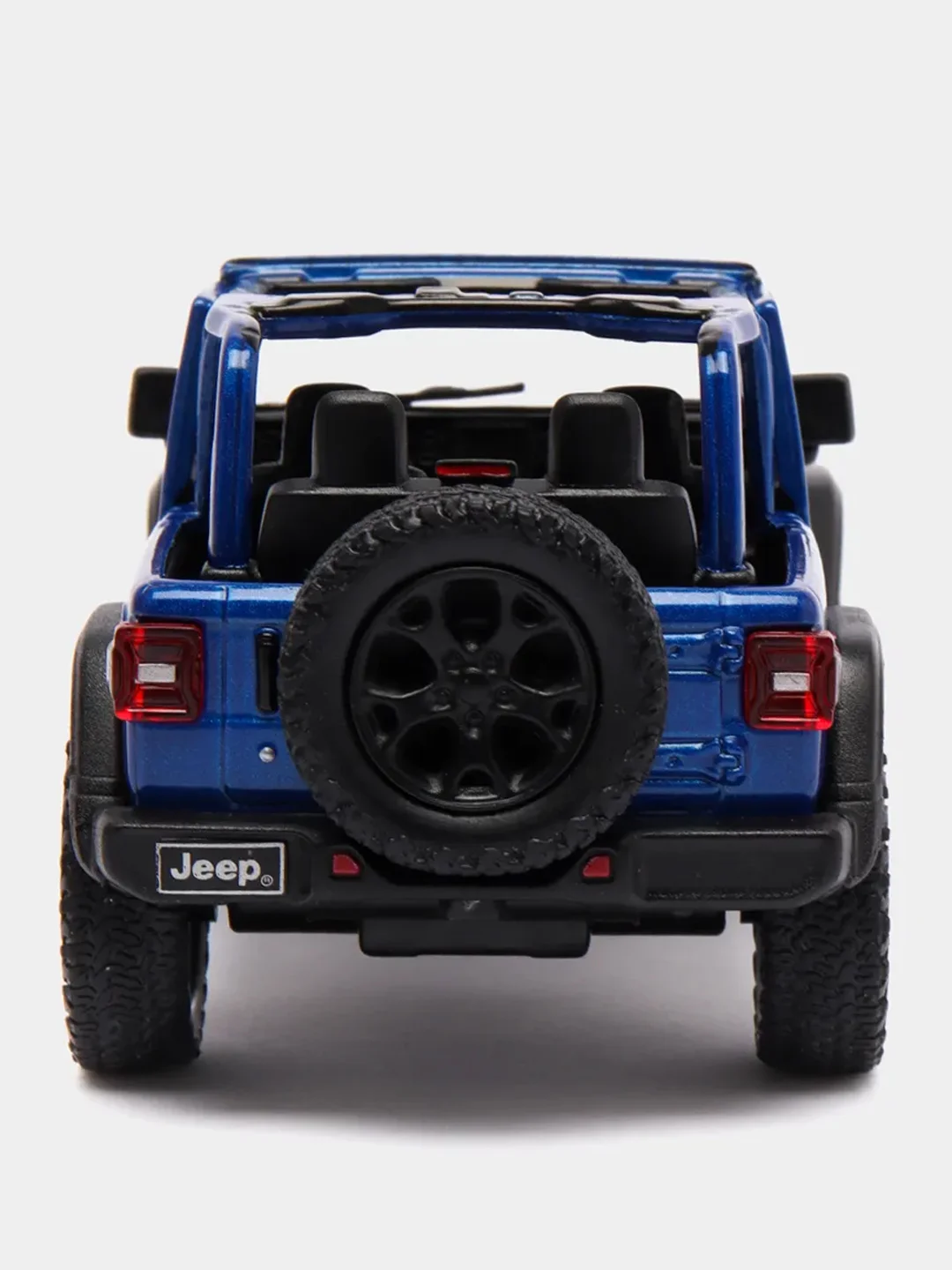 Синий металлическая машинка Jeep Wrangler 2018 KT5412DA