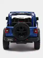 Синий металлическая машинка Jeep Wrangler 2018 KT5412DA