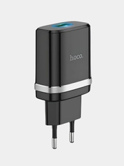 Зарядный блок Hoco C12Q с быстрой зарядкой 18W Черный