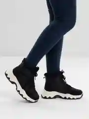 Черный женские кроссовки, зимние, утепленные