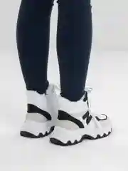 Белый женские кроссовки, зимние, утепленные