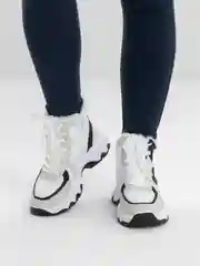 Белый женские кроссовки, зимние, утепленные