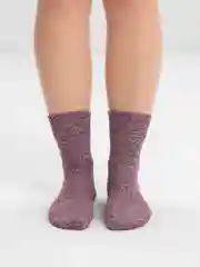 Багровый носки шерстяные, новогодние, зимние, женские