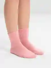 Розовый носки шерстяные, новогодние, зимние, женские