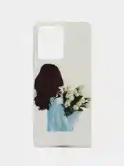 Голубой чехол на Xiaomi Redmi Note 12 4G / Сяоми Редми Нот 12 4Г, силиконовый, с рисунком