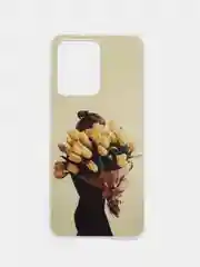 Горчичный чехол на Xiaomi Redmi Note 12 4G / Сяоми Редми Нот 12 4Г, силиконовый, с рисунком