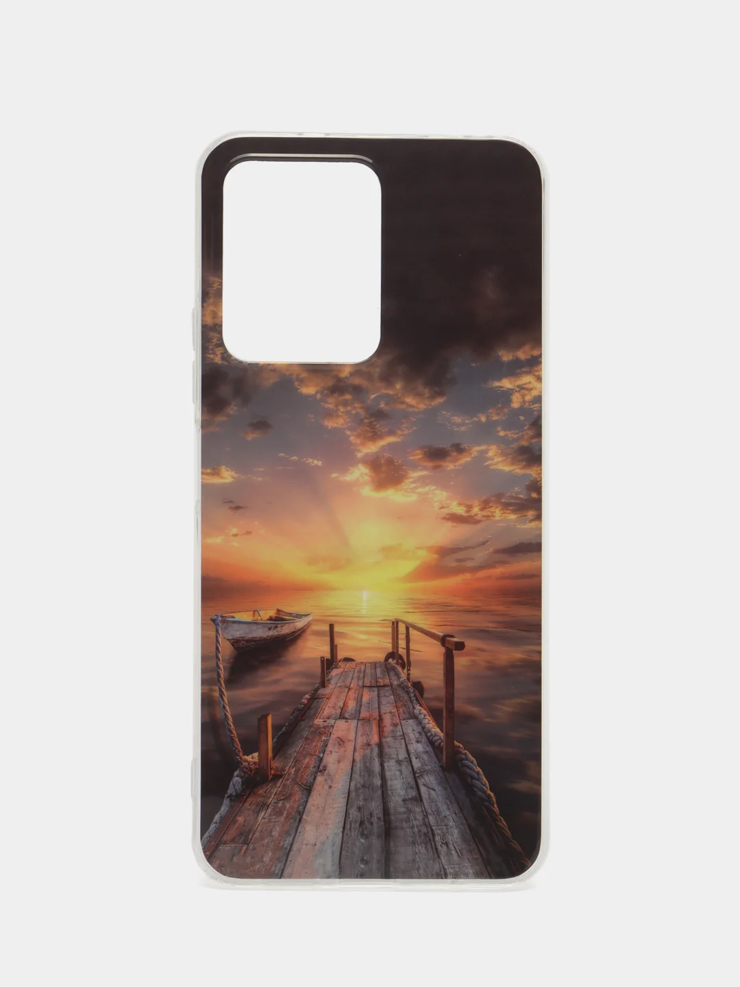 Оранжевый чехол на Xiaomi Redmi Note 12 4G / Сяоми Редми Нот 12 4Г, силиконовый, с рисунком