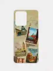 Хаки чехол на Xiaomi Redmi Note 12 4G / Сяоми Редми Нот 12 4Г, силиконовый, с рисунком